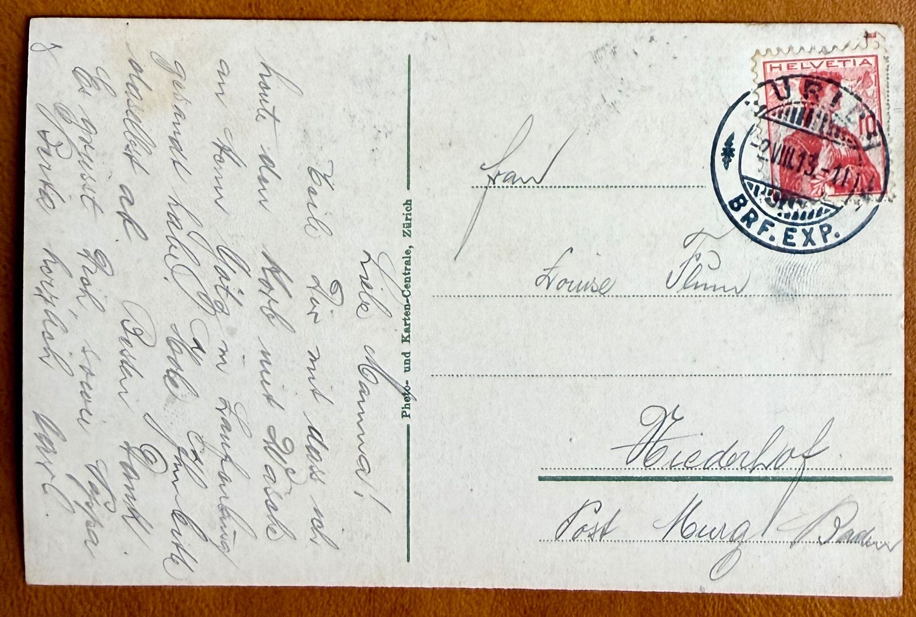 Cartoline postali: Zürich - Bahnhof - Tram - Animation 1913 – Usato da Lutry venduto da Ediego 1