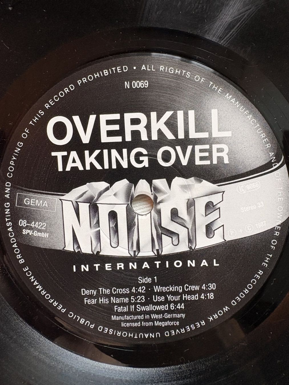Dischi in vinile: Overkill ‎– Taking Over vinyl LP first press 1987! – Usato da Effretikon venduto da ChrisLamberger 3