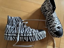 Converse Platform HI, Zebra, Gr 39, Plateau Rick Owens Style