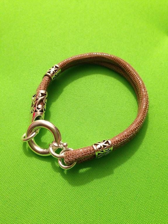 Bracciali & Braccialetti: Armband Leder/Silber – Usato da Zürich venduto da 1daniela1