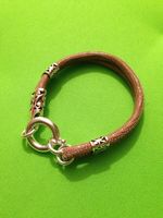 Armband Leder/Silber