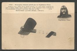 Carte P ( Monoplan Blériot , piloté par Capitaine Félix )