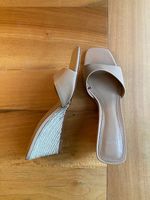 Mango Keilabsatz-Sandalen / Wedges  Beige