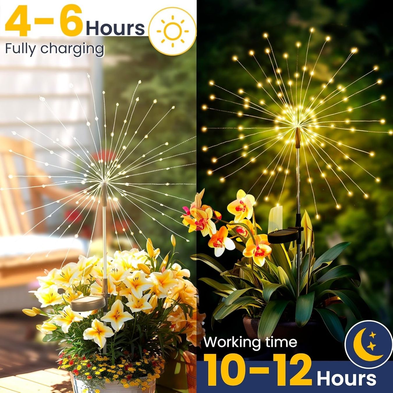 Lampen: 4x Solar LED Feuerwerk Gartenleuchten – Neu und originalverpackt aus Nuglar von SmartLiving24 1