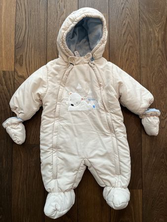 Babyclub Winteroverall Schneeanzug Gr. 68 beige