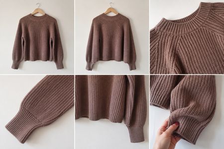 Pullover braun Grösse S Strick, leicht oversized, Winter