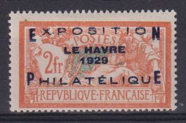 Frankreich 1929: Philat. Ausstellung Le Havre *
