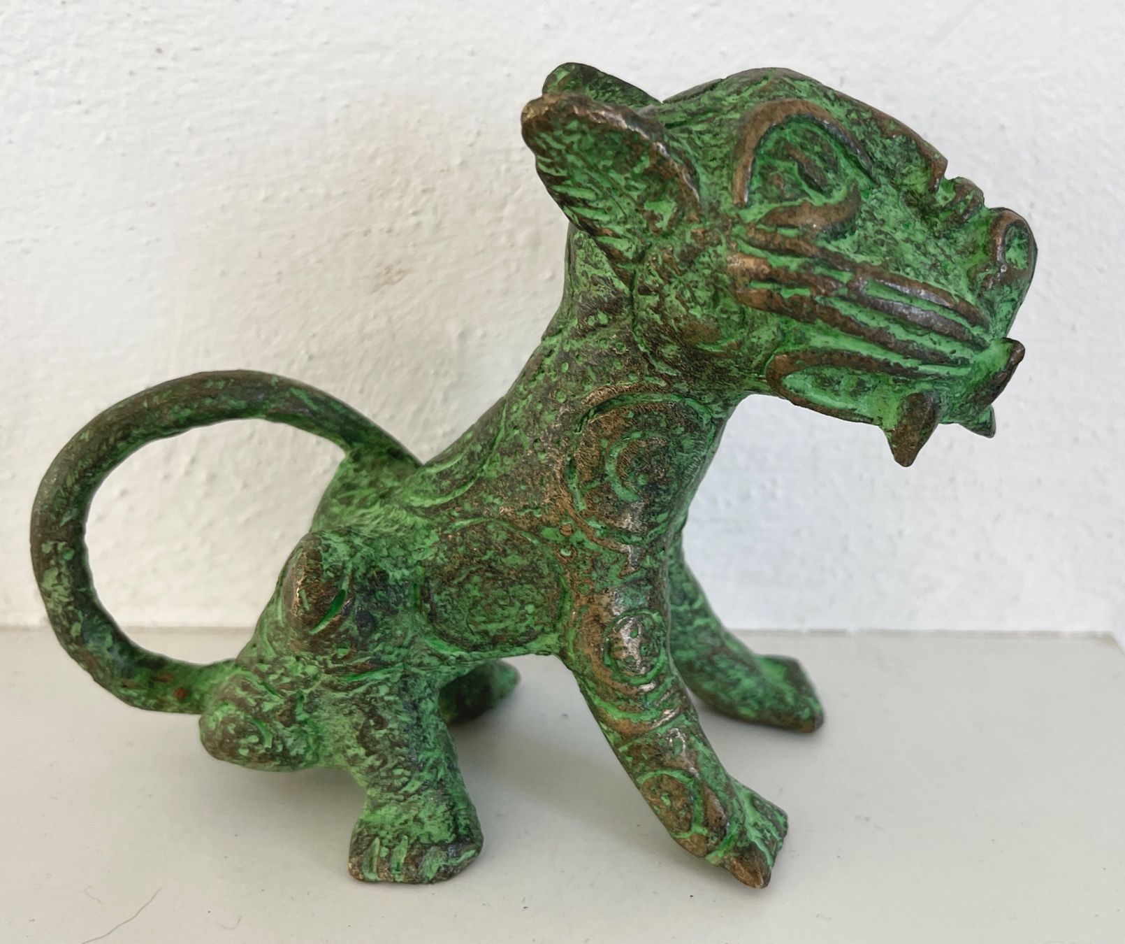 Sculture & Statue: feiner alter Leopard Bronze Benin Höhe 9,5 cm – Usato da Rüthi (Rheintal) venduto da Kunsthaus777 4