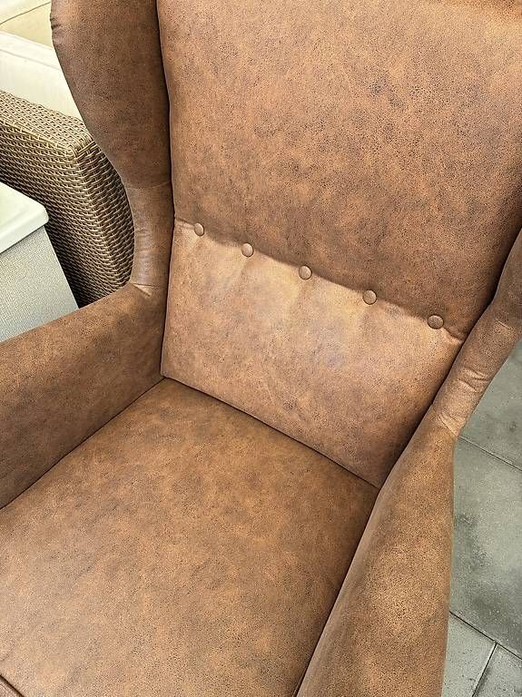 Ikea Sessel: Sessel Hocker STRANDMON inkl. Ottomane braun ikea – Gebraucht aus Auslikon von Velvet654 2