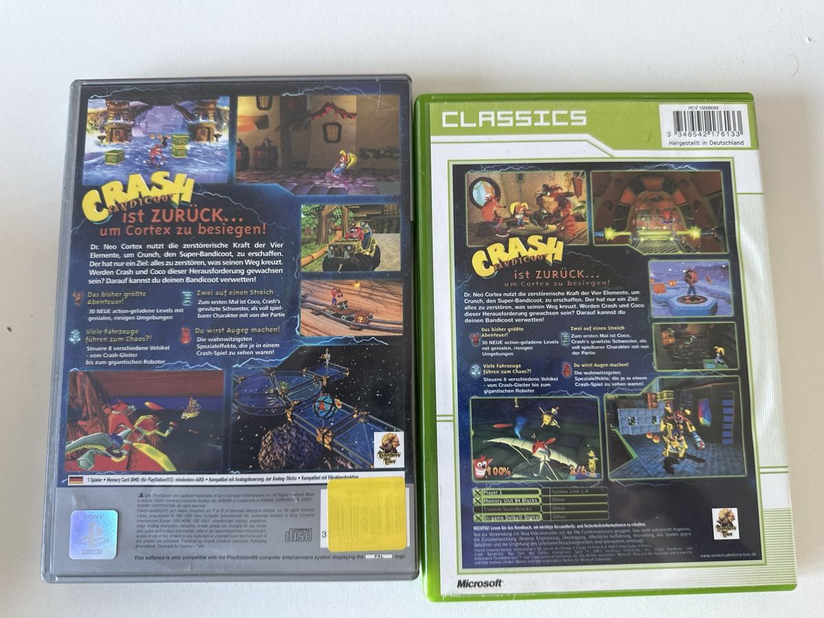 Sony Giochi: Crash Bandicoot PS2 & Xbox Classics – Usato da Oberengstringen venduto da sasej 1