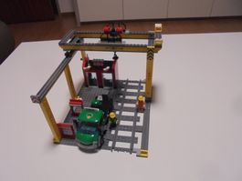 LEGO - EISENBAHN - VERLADE - STATION - MIT - LKW