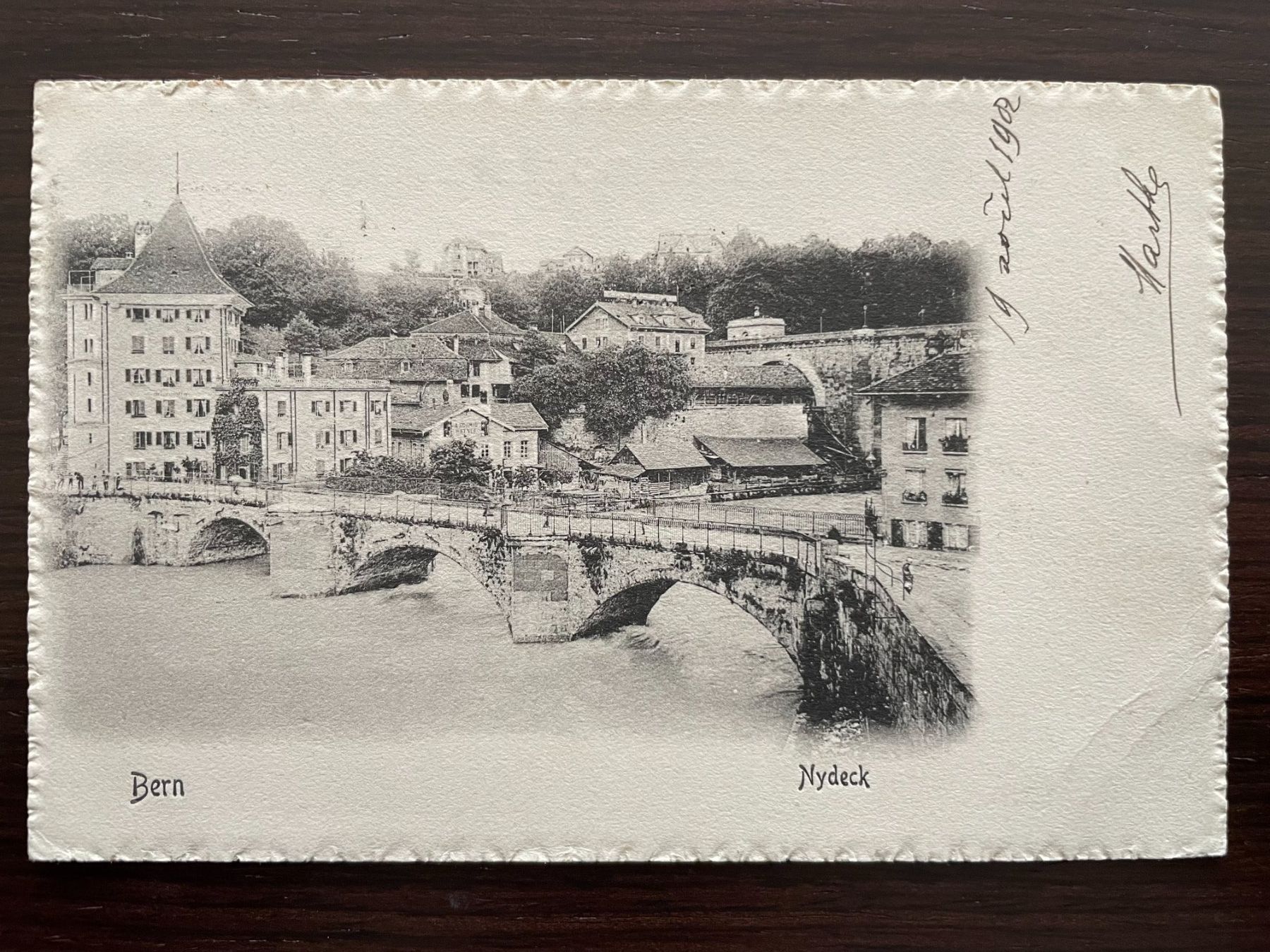 Cartoline postali: BERN Nydeck / Nydegg, Brücke, belebt, 1902 – Usato da Wald ZH venduto da TLILEF