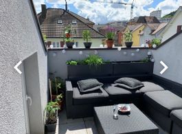 Schwarze Gartenlounge inkl. Kissen!!