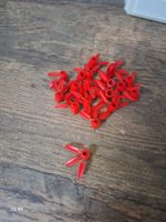 Lot 20x planté rouge lego neuves