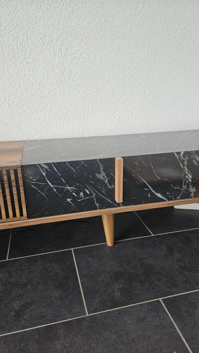 TV Möbel: Modernes TV Lowboard, Marmor-Optik – Gebraucht aus Baden von rst_ppg7 2