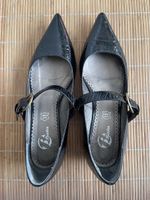 Ballerinas Bata schwarz Leder Grösse 37 guter Zustand