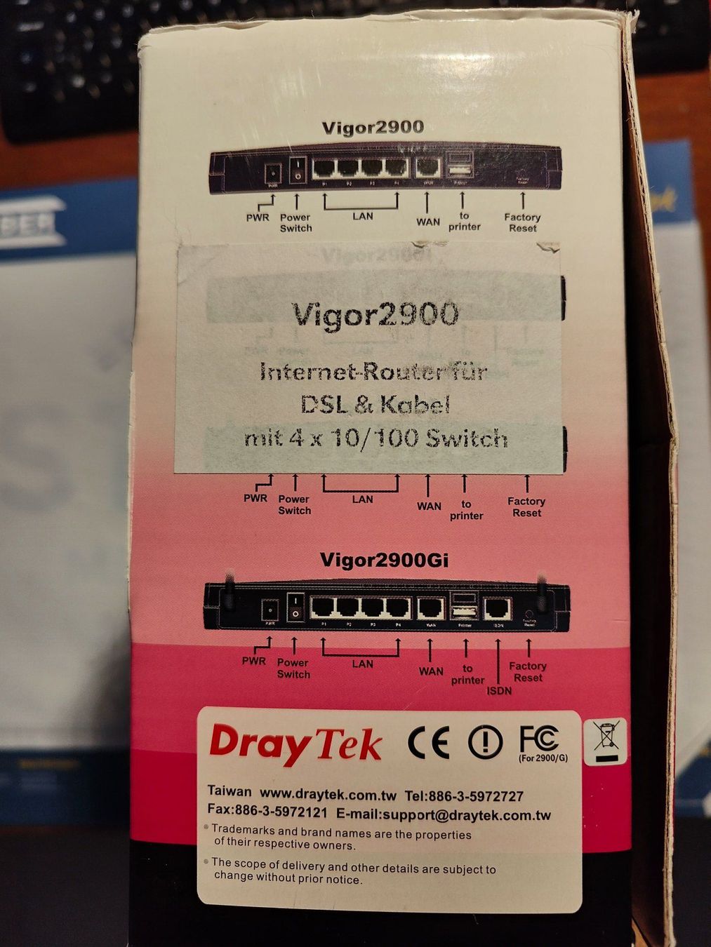 Draytek Modem & Router: Draytek Vigor 2900 Broadband Security Router – Usato da Dürnten venduto da 999999 3