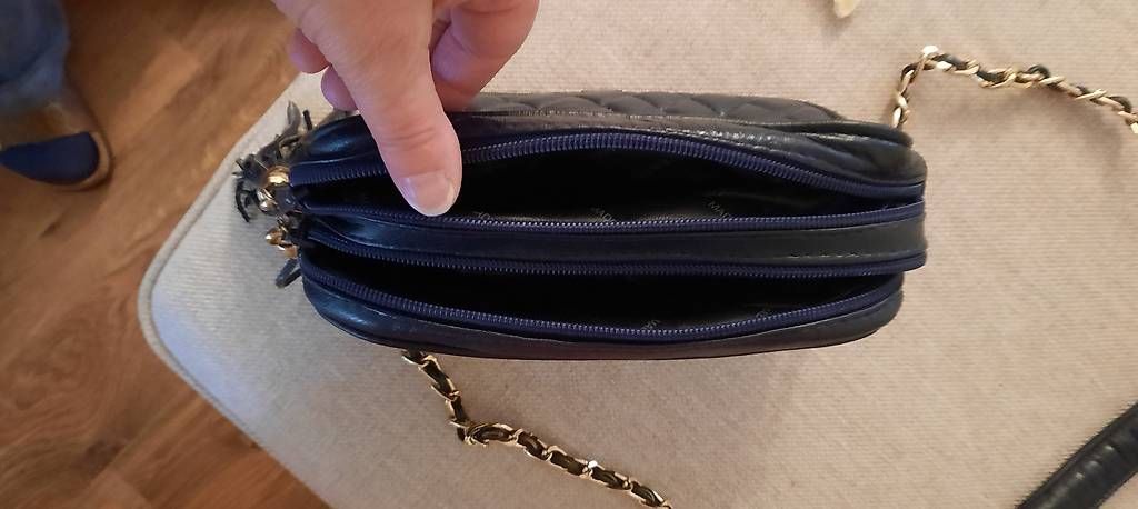 Borse da donna: Kleine Blaue Leder Handtasche – Usato da Zürich venduto da Accuchek 2