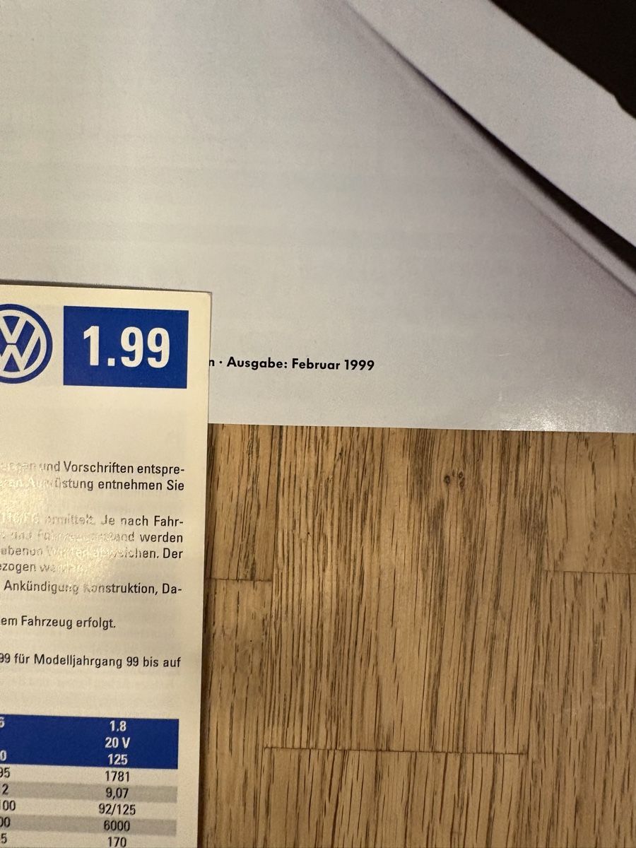 VW Documenti: VW Golf 4 Paket Prospekt Sammlung, 1998-99 – Usato da Freienstein venduto da Golfbueb 1