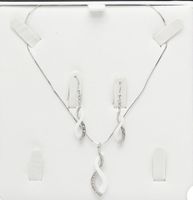 Ensemble collier et boucles argent 925