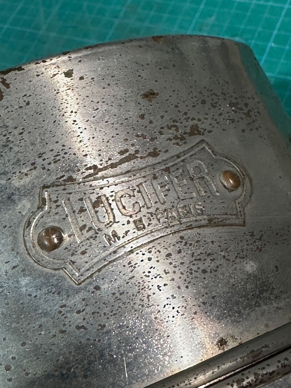 Scheinwerfer: Lucifer Karbidlampe für Oldtimer – Gebraucht aus Luzern von Fracht-Design 7