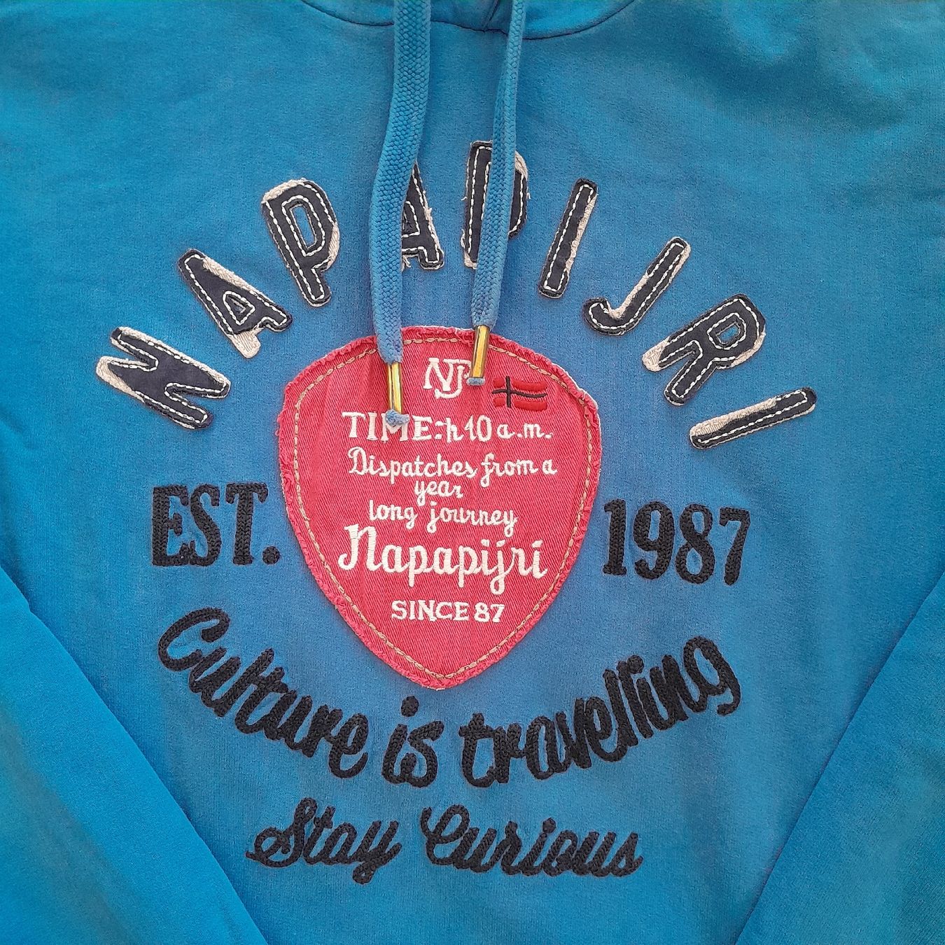 Napapijri Maglioni & Felpe: Pull Napapijri bleu ciel, taille M -vintage – Usato da Renens VD venduto da ser_j2fn 1