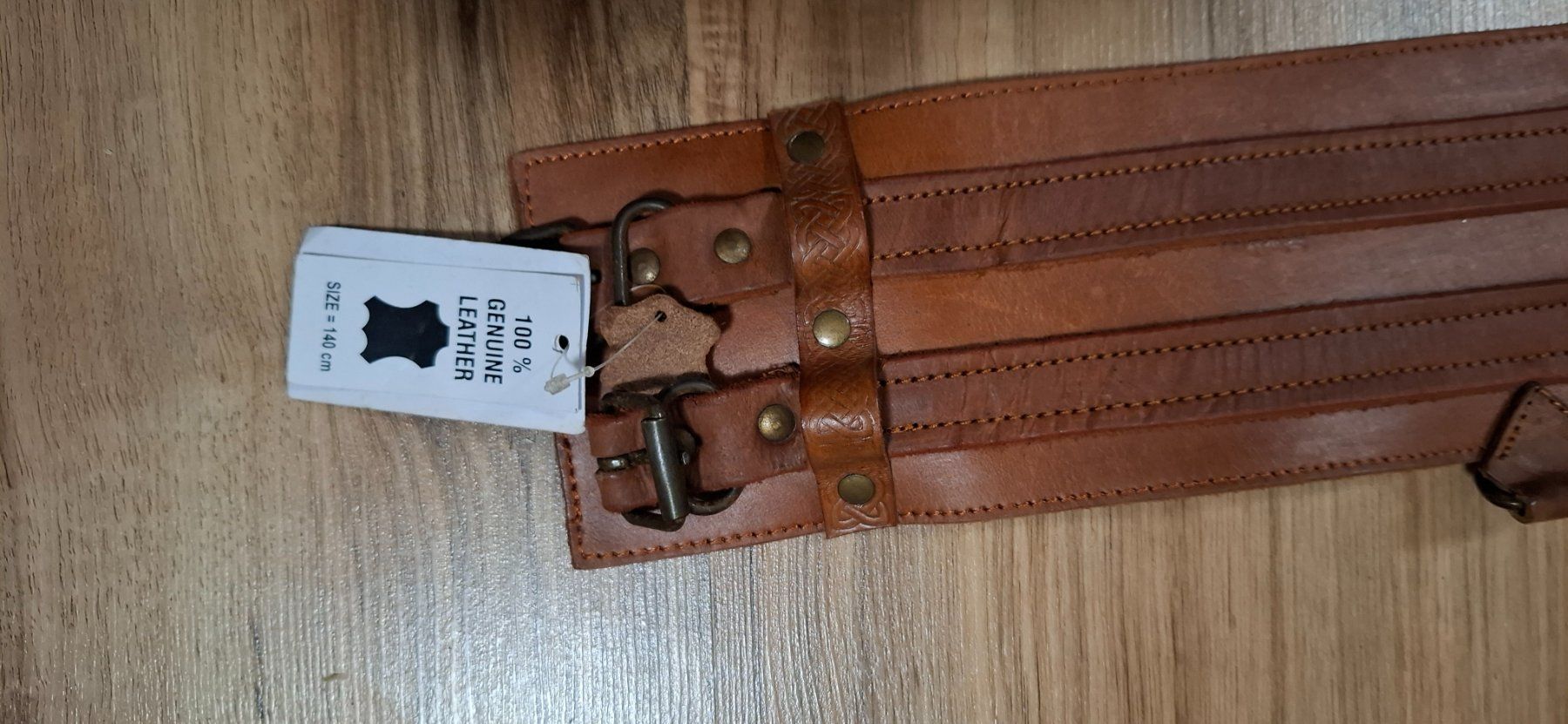Cinture: Wikingergürtel 'Leonardo Carbone' - Neu - Leder - 140cm – Nuovo e nell'imballaggio originale da Chur venduto da SchmidJose-Carlos 1