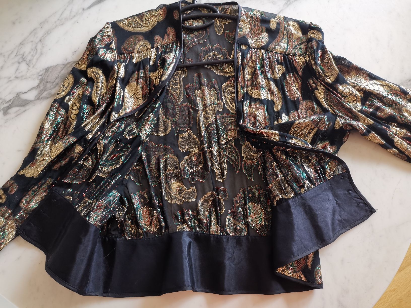 Camicette: Vintage Glitzer Blusen Jäckli  – Usato da Uerikon venduto da pink_flamingo 3