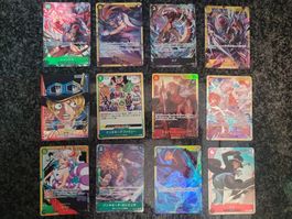 One Piece TCG PARALLEL + SEC BUNDLE leicht beschädigt