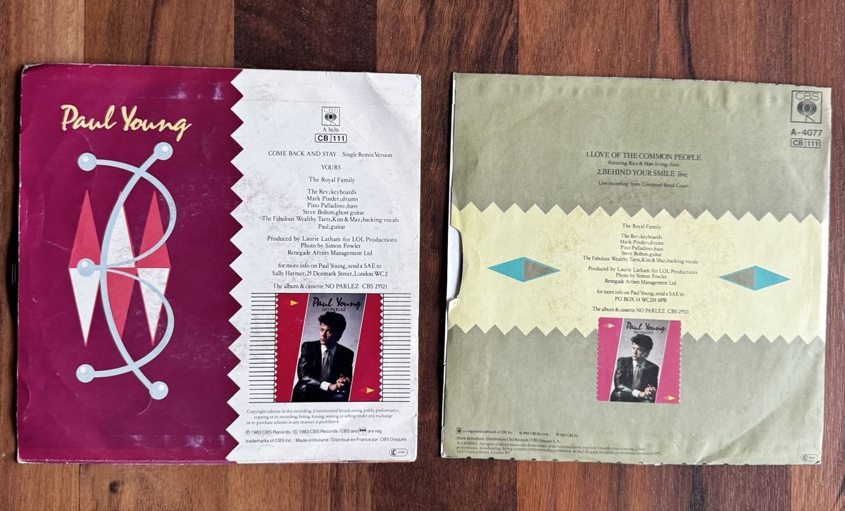 Dischi in vinile: 2x 7" Single von Paul Young - 80s Sounds – Usato da Rorbas venduto da BlackstarRecords 1