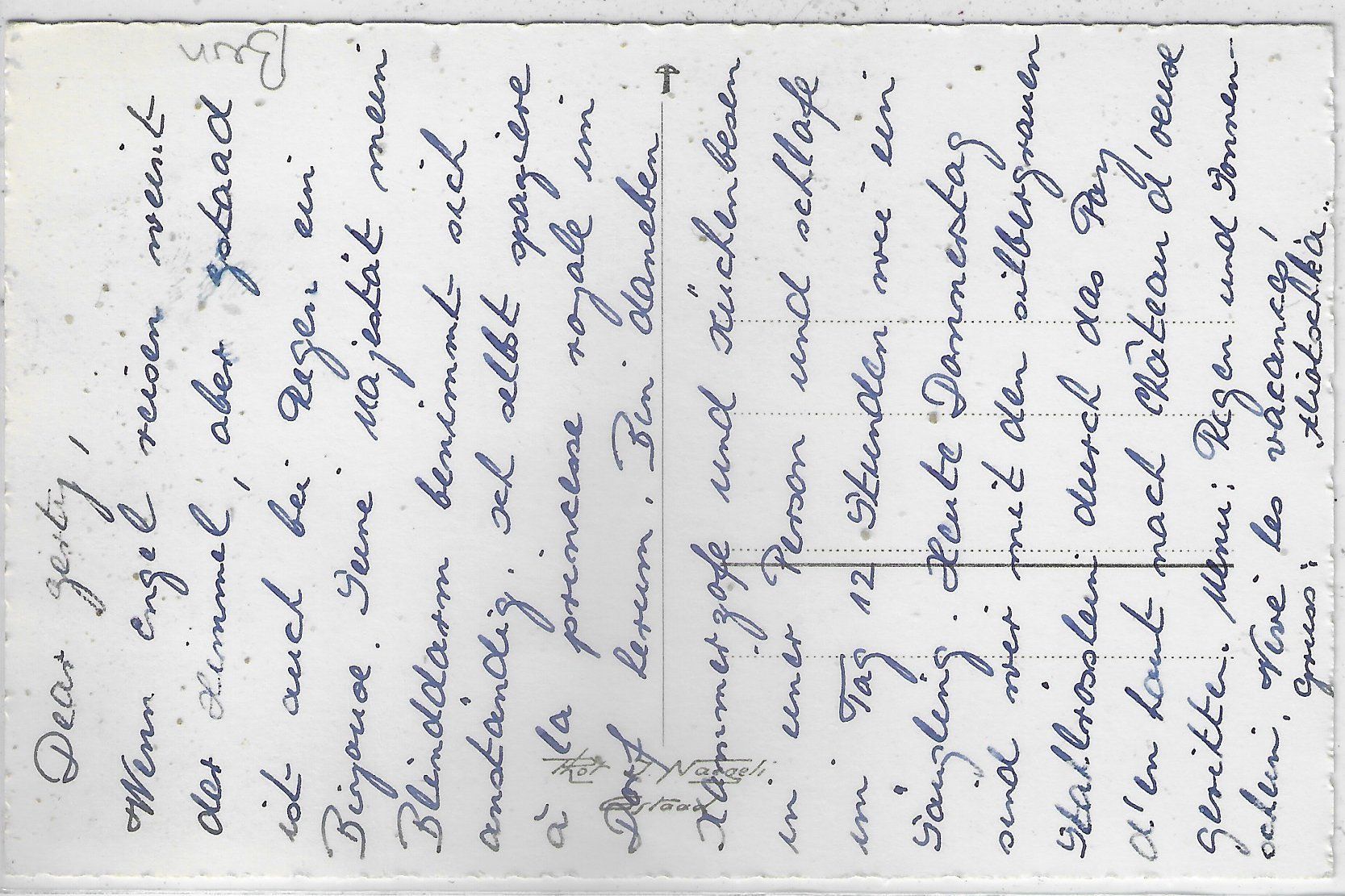 Cartoline postali: St. Niklaus Kapelle - Gstaad – Usato da Ettingen venduto da Kartenplanet 1