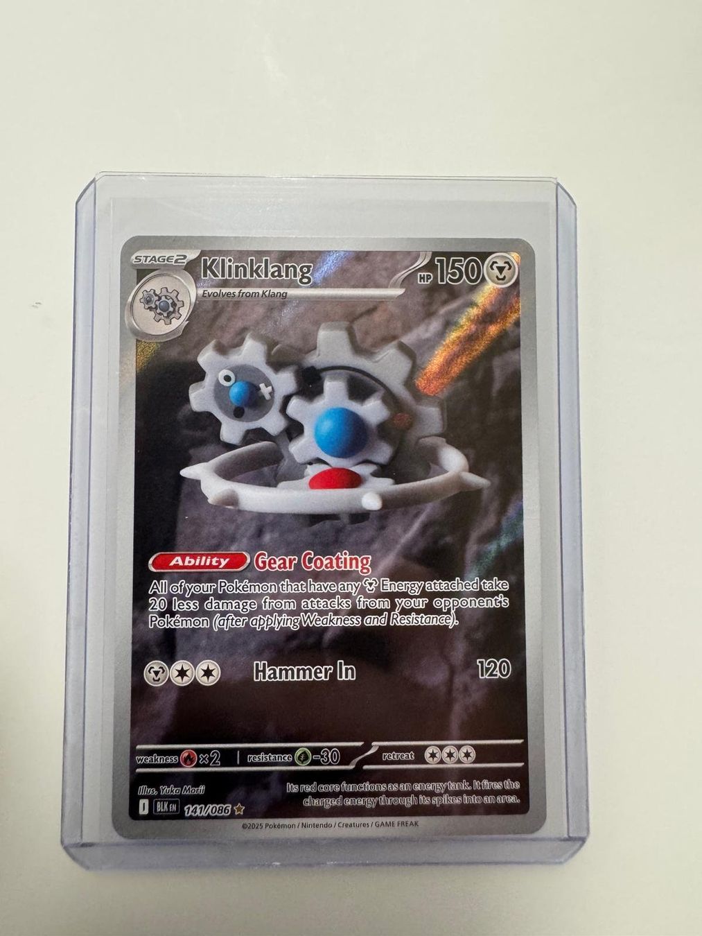 Pokémon Carte collezionabili: Klinklang | Illustration Rare | BLK 141/086 | EN – Usato da Spreitenbach venduto da Snacky96