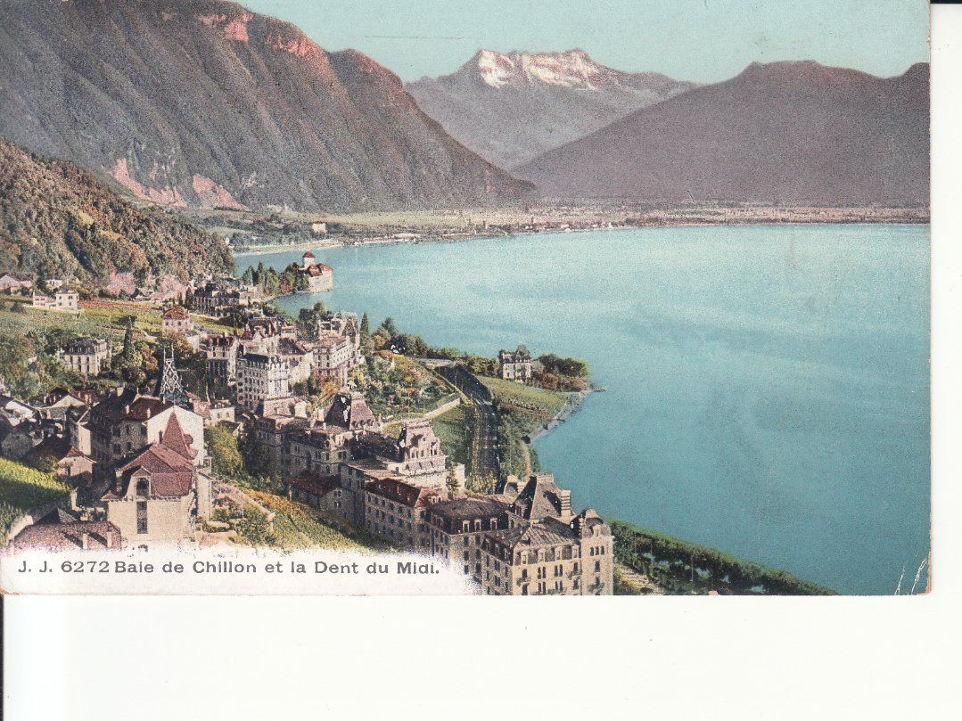 Ansichtskarten: Baie de Chillon 1914 – Gebraucht aus Bürglen TG von StampGraf