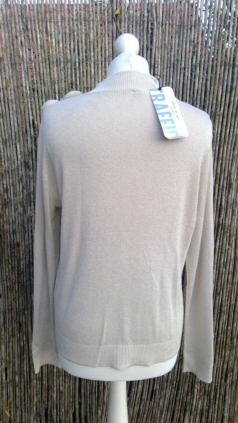 Maglioni & Felpe: Pullover beige doré 3x fleurs CHICOREE, taille XL, NEUF – Nuovo e nell'imballaggio originale da Agiez venduto da chouchanelle 6