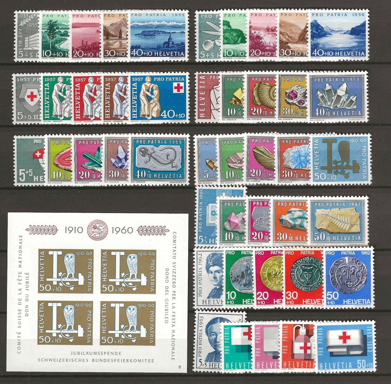Tutti i francobolli: Postfrische Pro Patria 1938 - 1963 ** – Nuovo (secondo la descrizione) da Gümligen venduto da Geniusbuy 1