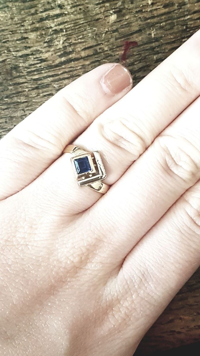 Ringe: Edler Saphir Ring im Carréeschliff – Neu (gemäss Beschreibung) aus Unterägeri von Altgoldschmuck 3
