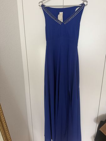 Pinko long blue dress, like new
