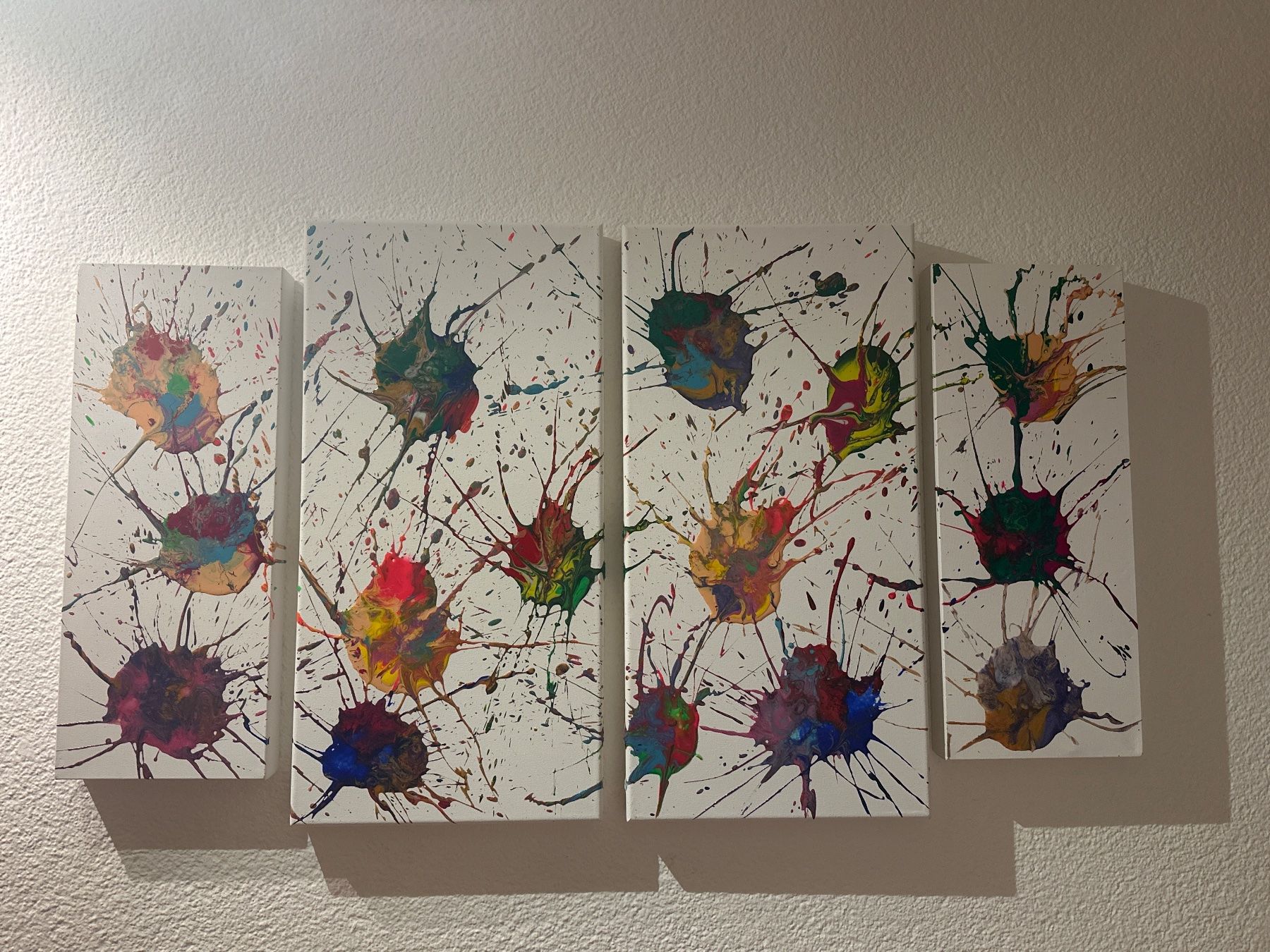 Foto & Immagini: Abstraktes Acrylbild, 4 teilig, Leinwand new – Nuovo e nell'imballaggio originale da Vitznau venduto da cat_qsh8 1