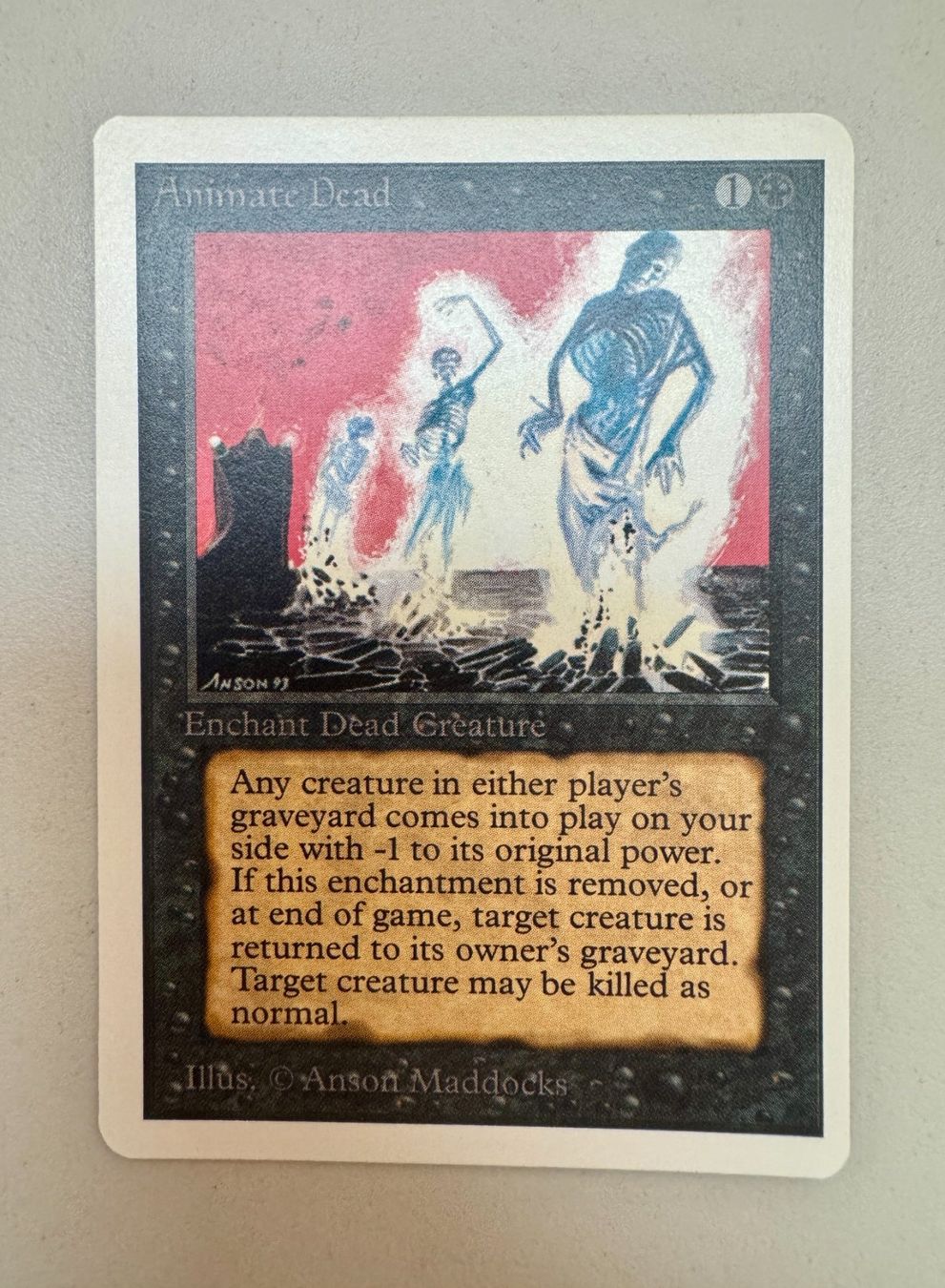 Magic The Gathering Carte collezionabili: Animate Dead Unlimited Edition 1993 – Usato da Rechthalten venduto da hosme_be
