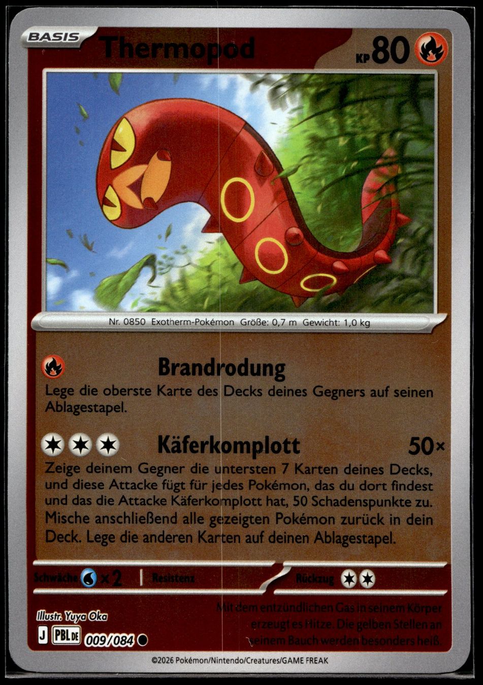 Pokémon Carte collezionabili: Thermopod (PBL DE 009/084) - Reverse Holo – Usato da Affoltern am Albis venduto da Chiesa_5