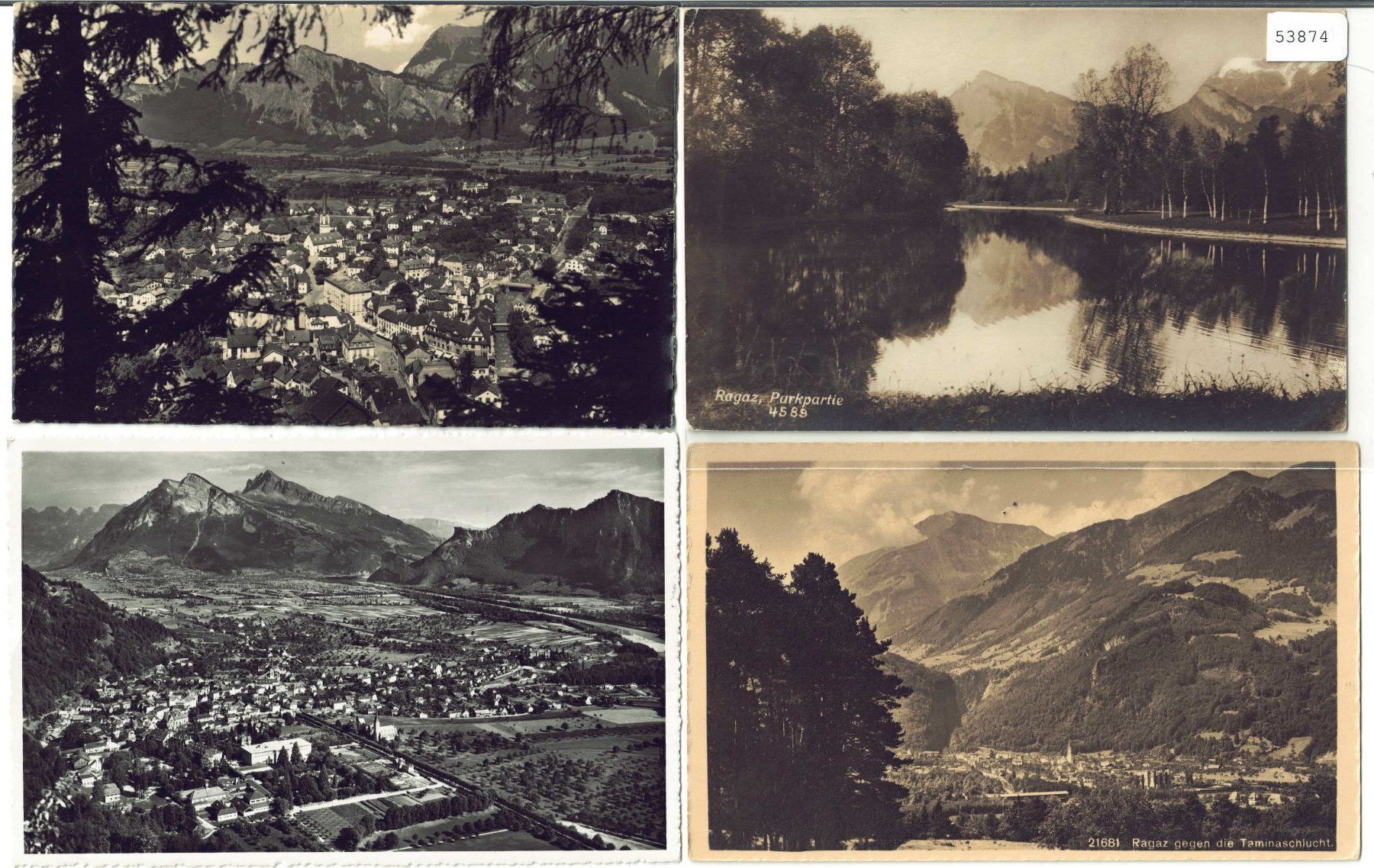 Ansichtskarten: 4 AK - Bad Ragaz – Gebraucht aus Ettingen von Kartenplanet