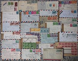 LOT USA alte Flugpost Belege Top Frankaturen selten ab 1.-