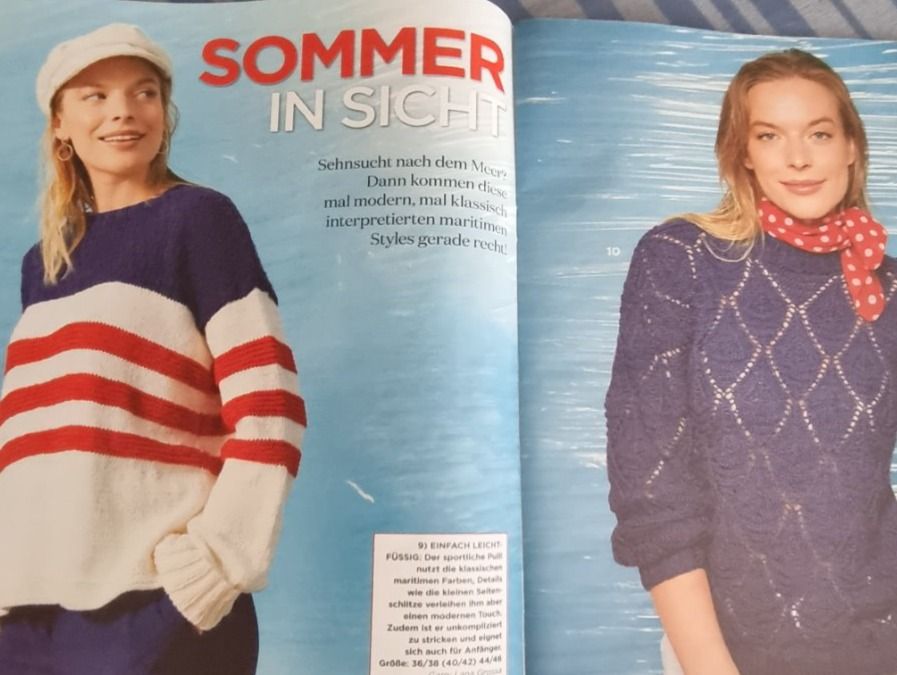 Riviste & Magazine: Strickheft Sabrina 4/23, Strickjournal – Nuovo e nell'imballaggio originale da geroldswil venduto da Gumball1 4
