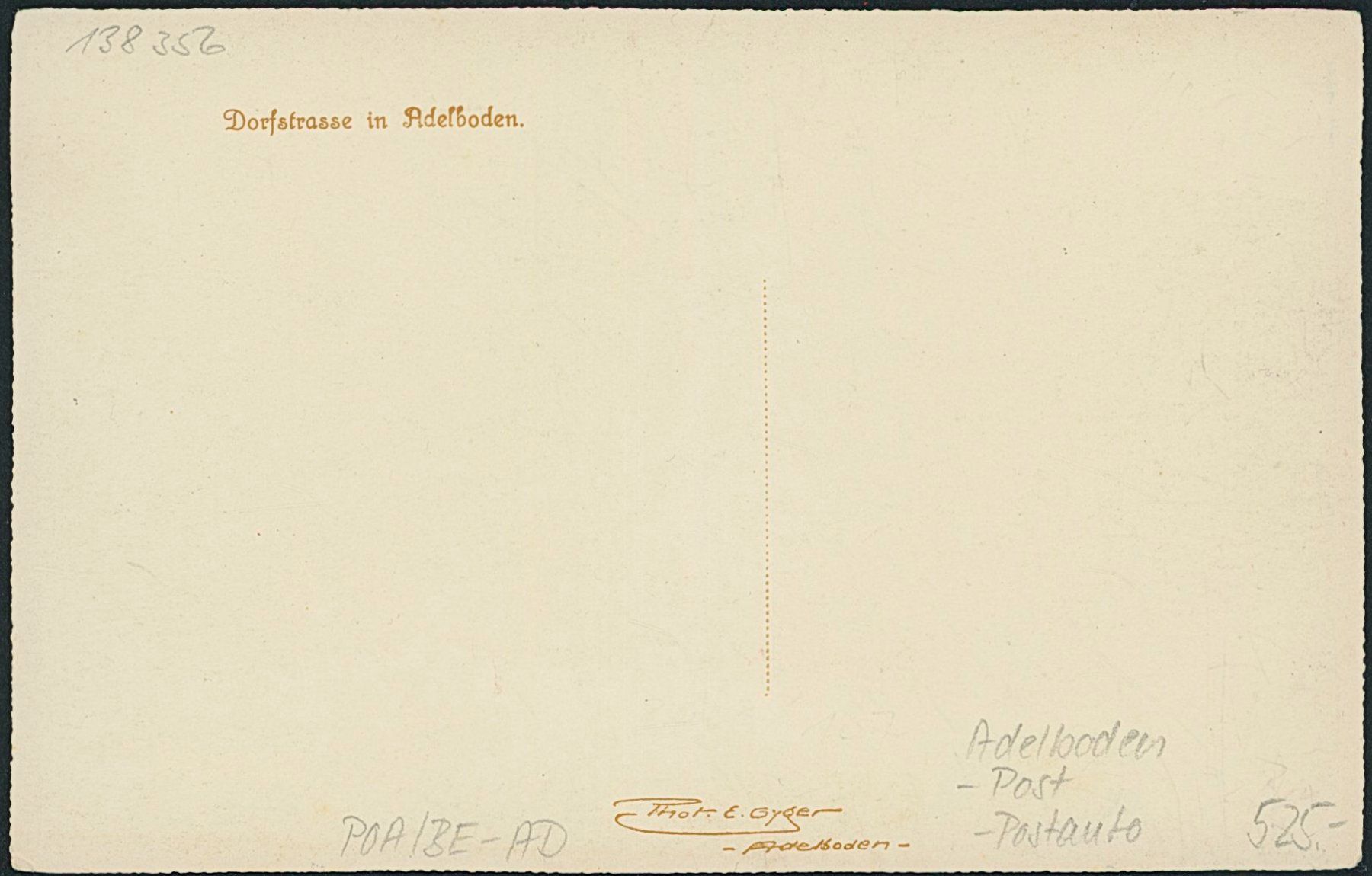 Cartoline postali: BE Adelboden - Post - Postauto - Saurer – Nuovo (secondo la descrizione) da Schindellegi venduto da dolpitz 1