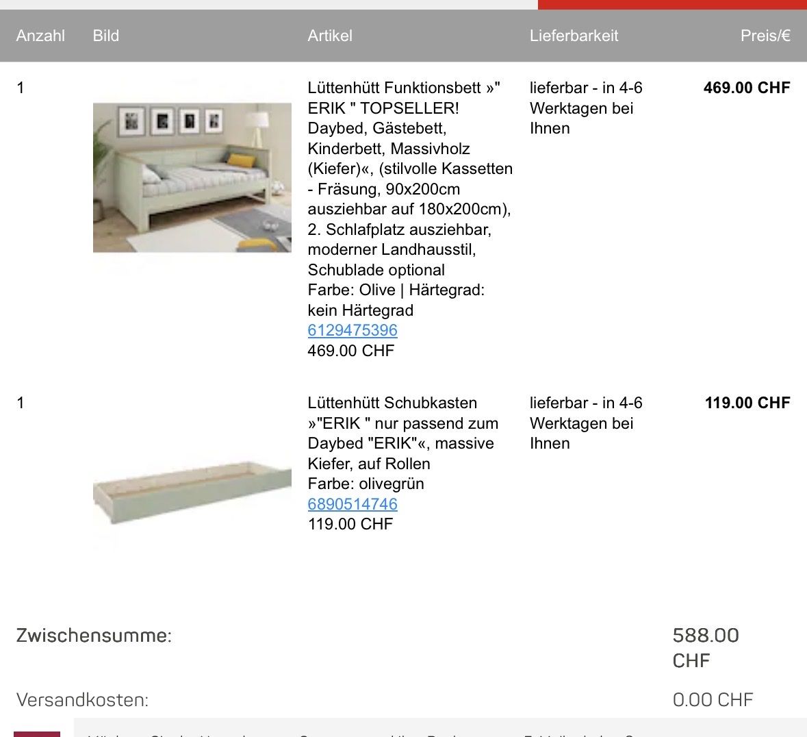 Betten: Beautiful Sofa bed - Sage – Gebraucht aus Unterägeri von Zuraussie 1