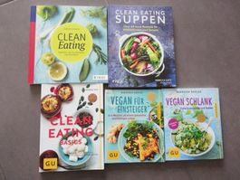 Vegan, Clean eating Bücher 5Stück