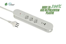 Steckdosenleiste Re:Life USB 3x T13. 2x USB-C + 1x USB-A, 1.