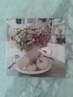 Hortensien Leinwanddruck 20x20cm Muttertag Geschenk neu