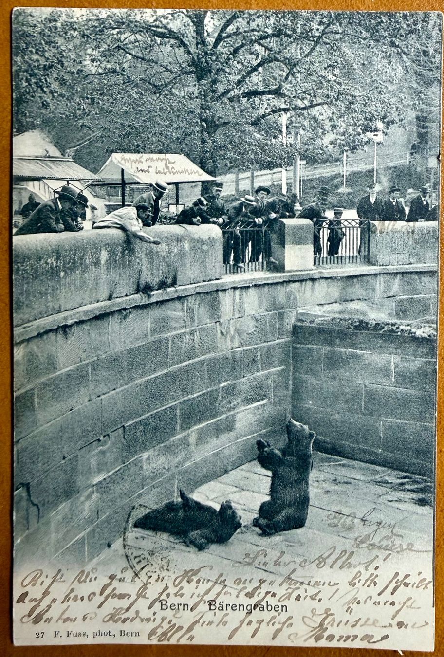 Cartoline postali: Bern - Bärengraben - Animée 1903 – Usato da Lutry venduto da Ediego