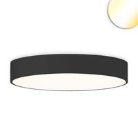 LED Deckenleuchte, Schwarz, 80 cm Ø